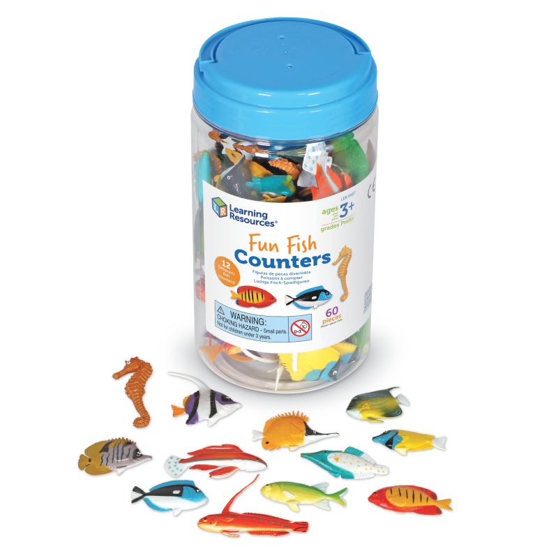 Fun Fish Counters, Set of 60