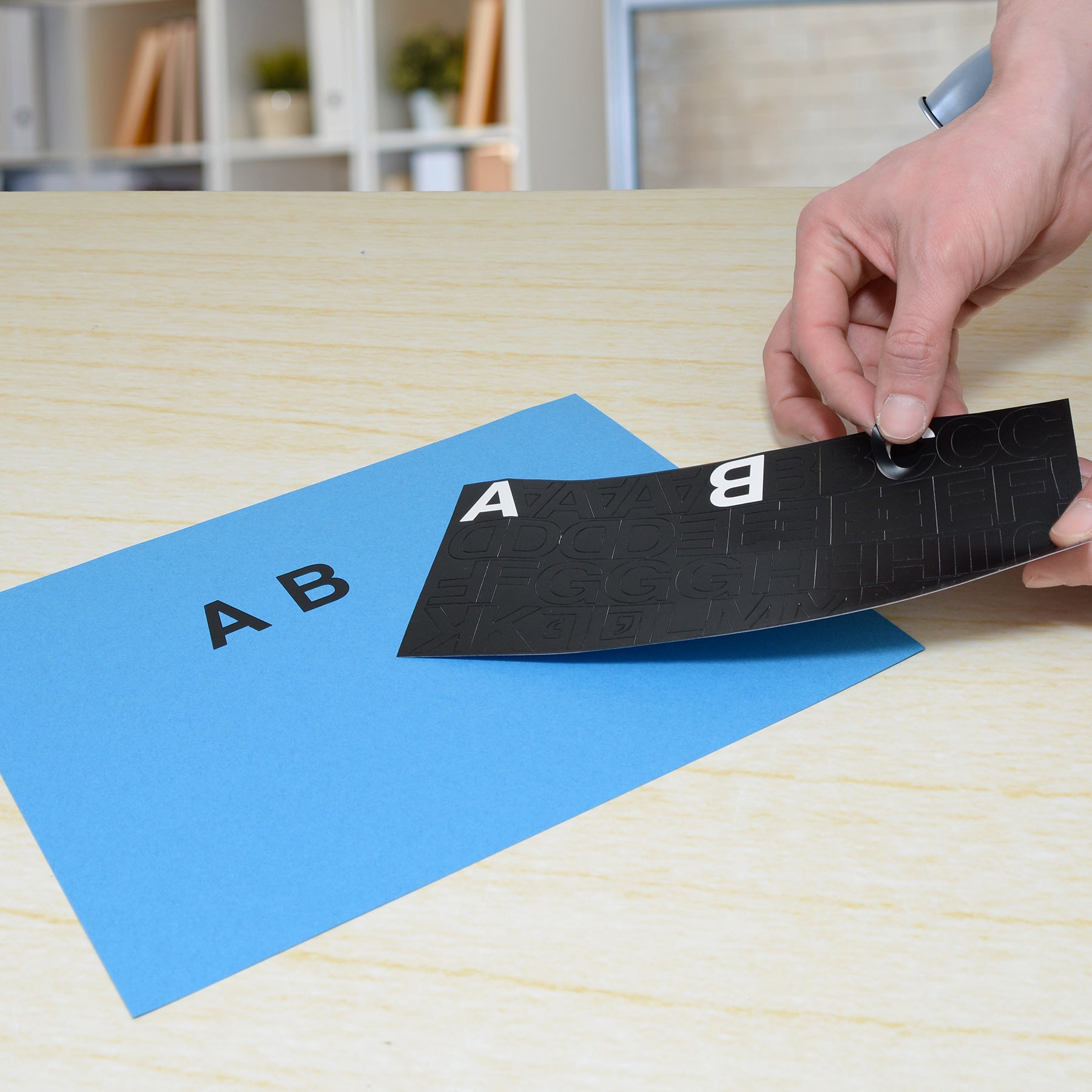 LetterCraft Permanent Vinyl Lettering, Helvetica, 1-Inch, Black
