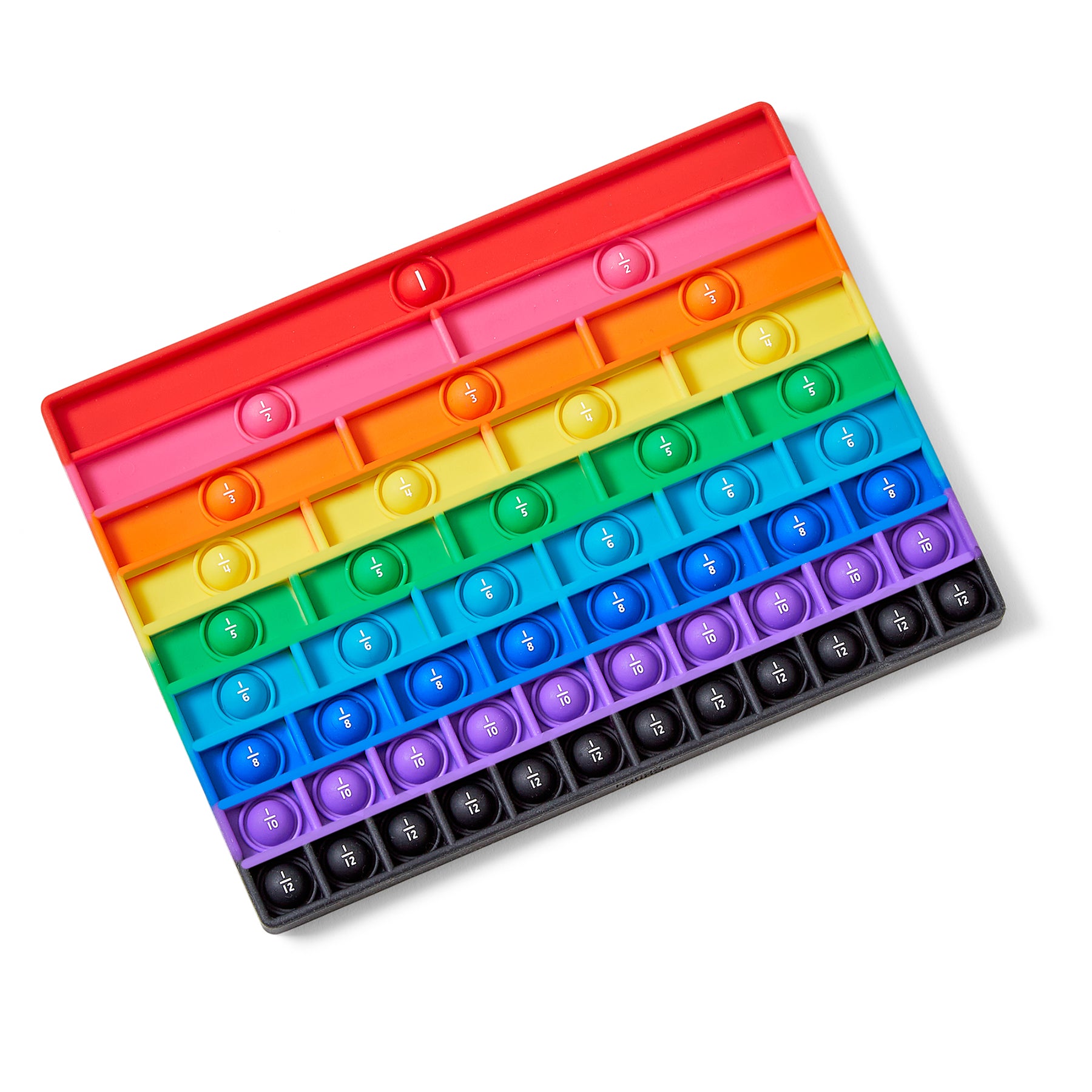 Rainbow Fraction Sensory Bubble Popper