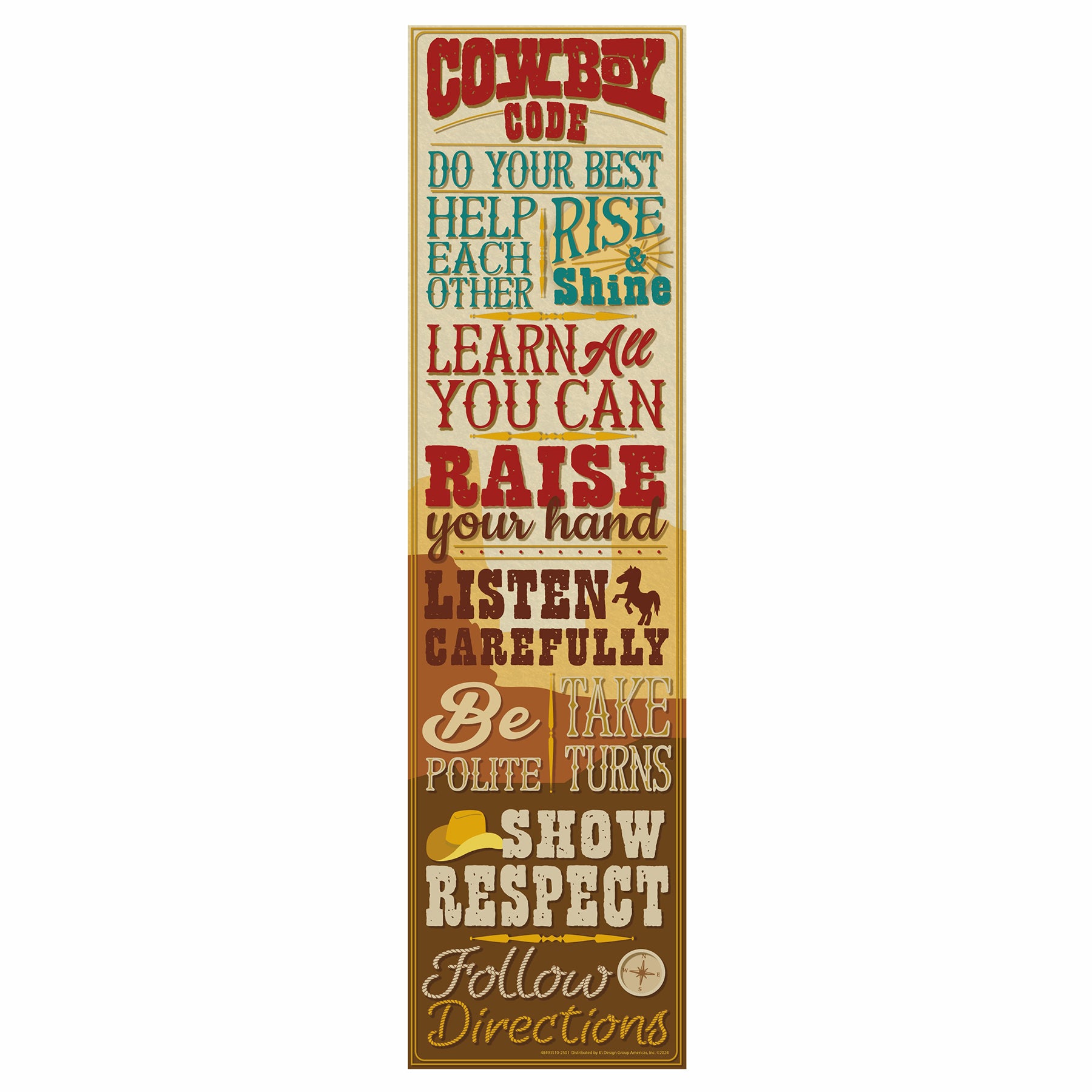 Wild Wild Classroom Banner, 12" x 45", Pack of 3