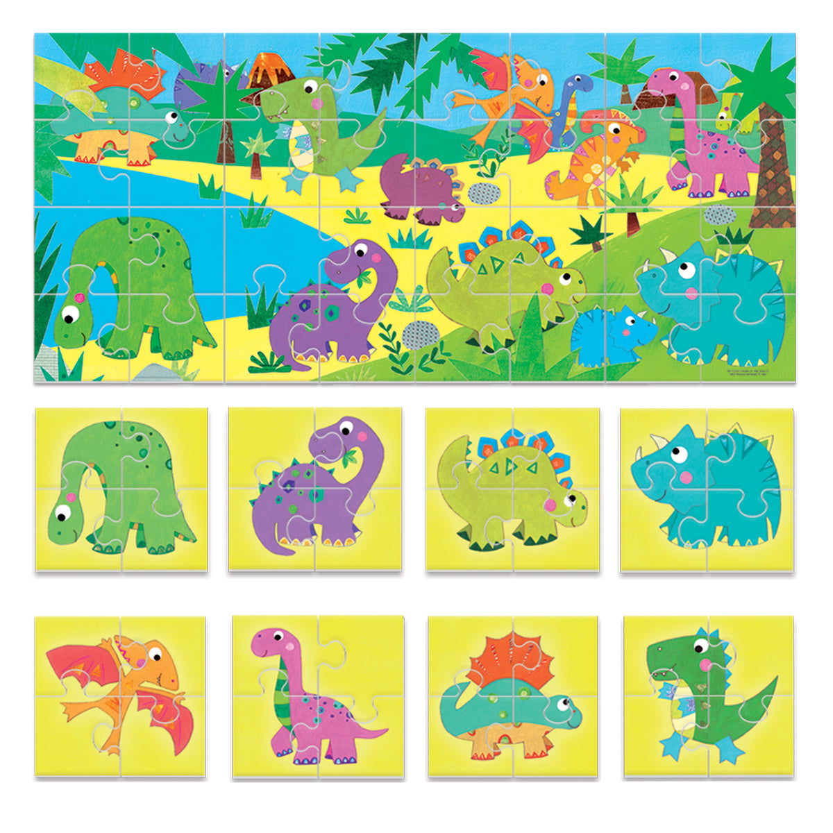PUZZLE 8+1 DINOSAURS