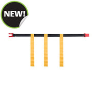Champion Sports Adjustable Magnetic Flag Football Belts: Flag Football Belt Set - Adjustable Flag Football Belts with Magnet Buckles - Black Belt with