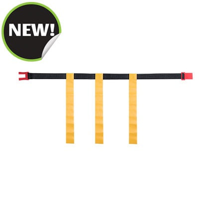 Champion Sports Adjustable Magnetic Flag Football Belts: Flag Football Belt Set - Adjustable Flag Football Belts with Magnet Buckles - Black Belt with