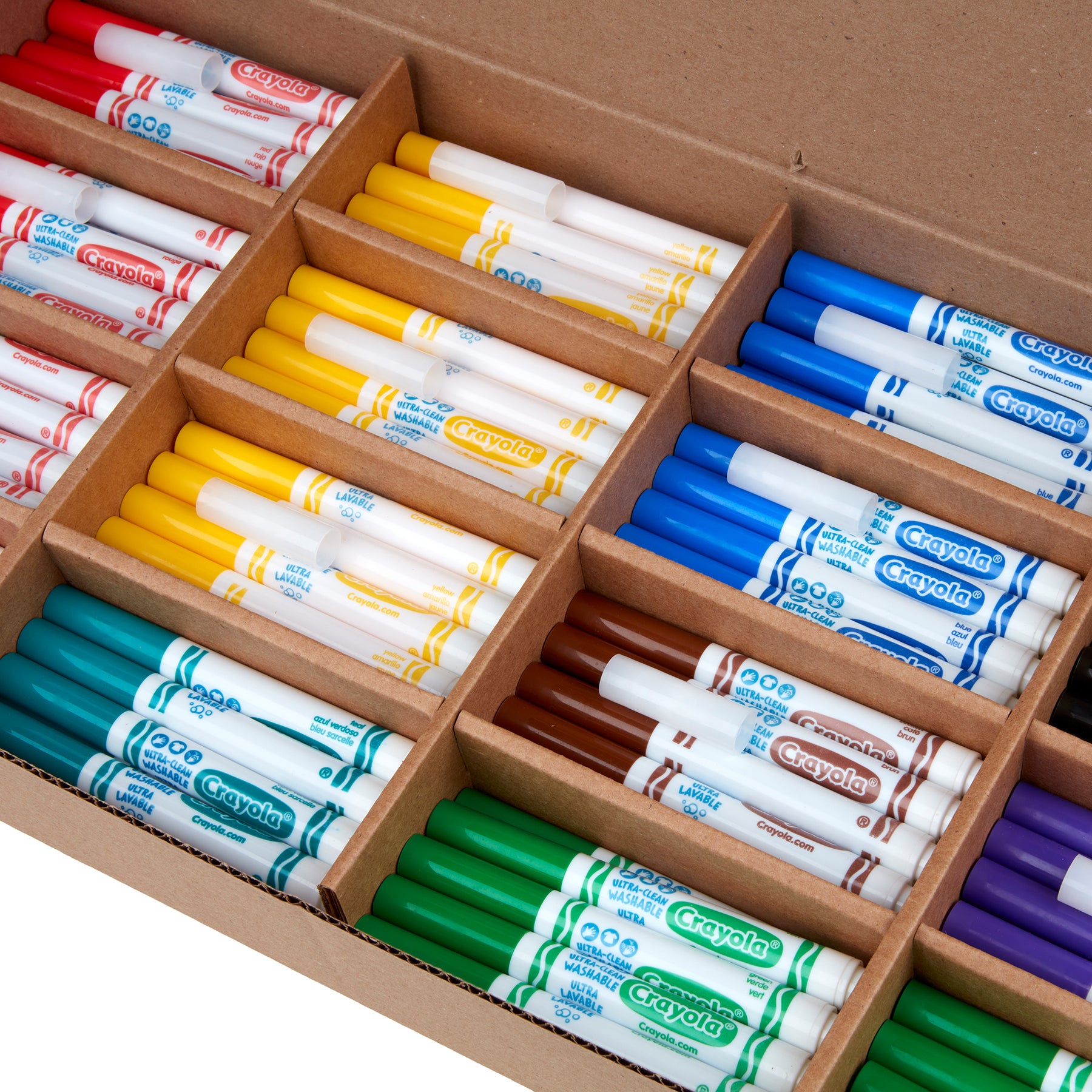 Ultra-Clean Washable Broad Line Markers, 200 Count