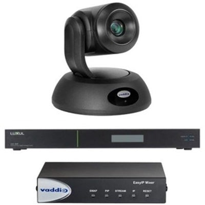 Vaddio EasyIP 20 Video Conferencing Mixer Kit with IP PTZ Camera - Black