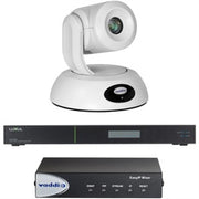 Vaddio EasyIP 20 Mixer Base Kit - Video Conferencing System - Includes Mixer, Switch, &amp; PTZ Camera - White