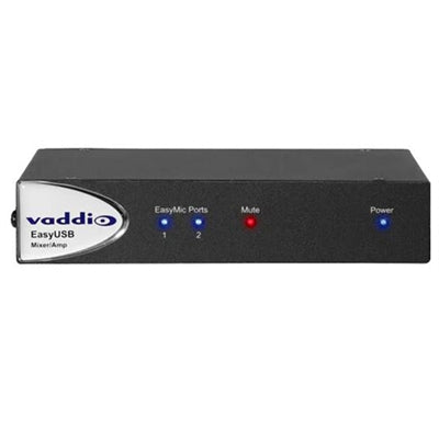 Vaddio EasyUSB Mixer &amp; Amplifier with USB Camera Input Port - Black