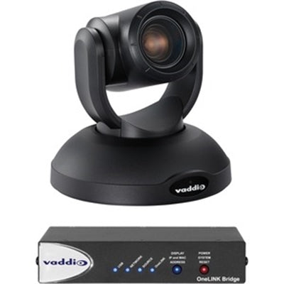 Vaddio RoboSHOT 20 UHD OneLINK Bridge Video Conferencing System - For Conference Camera - Black