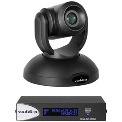 Vaddio RoboSHOT 40 UHD OneLINK HDMI Bridge Video Conferencing System - PTZ Camera - Black