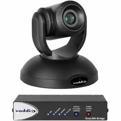 Vaddio RoboSHOT 40 UHD OneLINK Bridge Video Conferencing System - PTZ Camera &amp; Bridge - Black