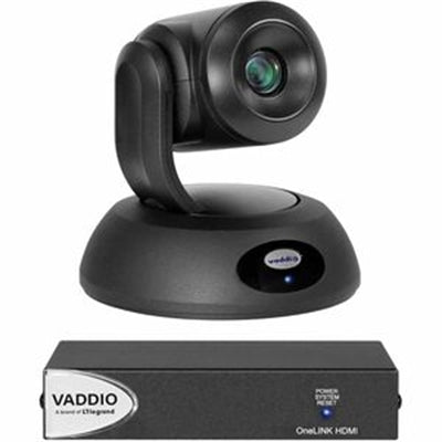 Vaddio RoboSHOT 4K 12E HDBT PTZ Camera OneLINK HDMI Video Conferencing System - TAA Compliant - Black