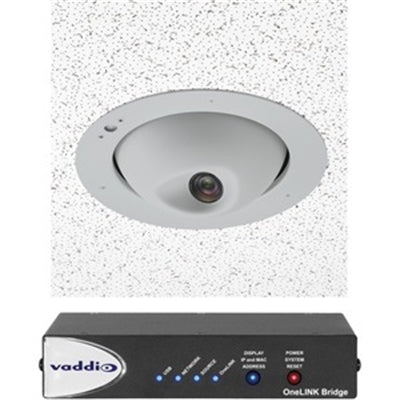 Vaddio RoboFLIP 4K HDBT OneLINK Bridge System - Inlcudes PTZ Camera and Interface - TAA Compliant