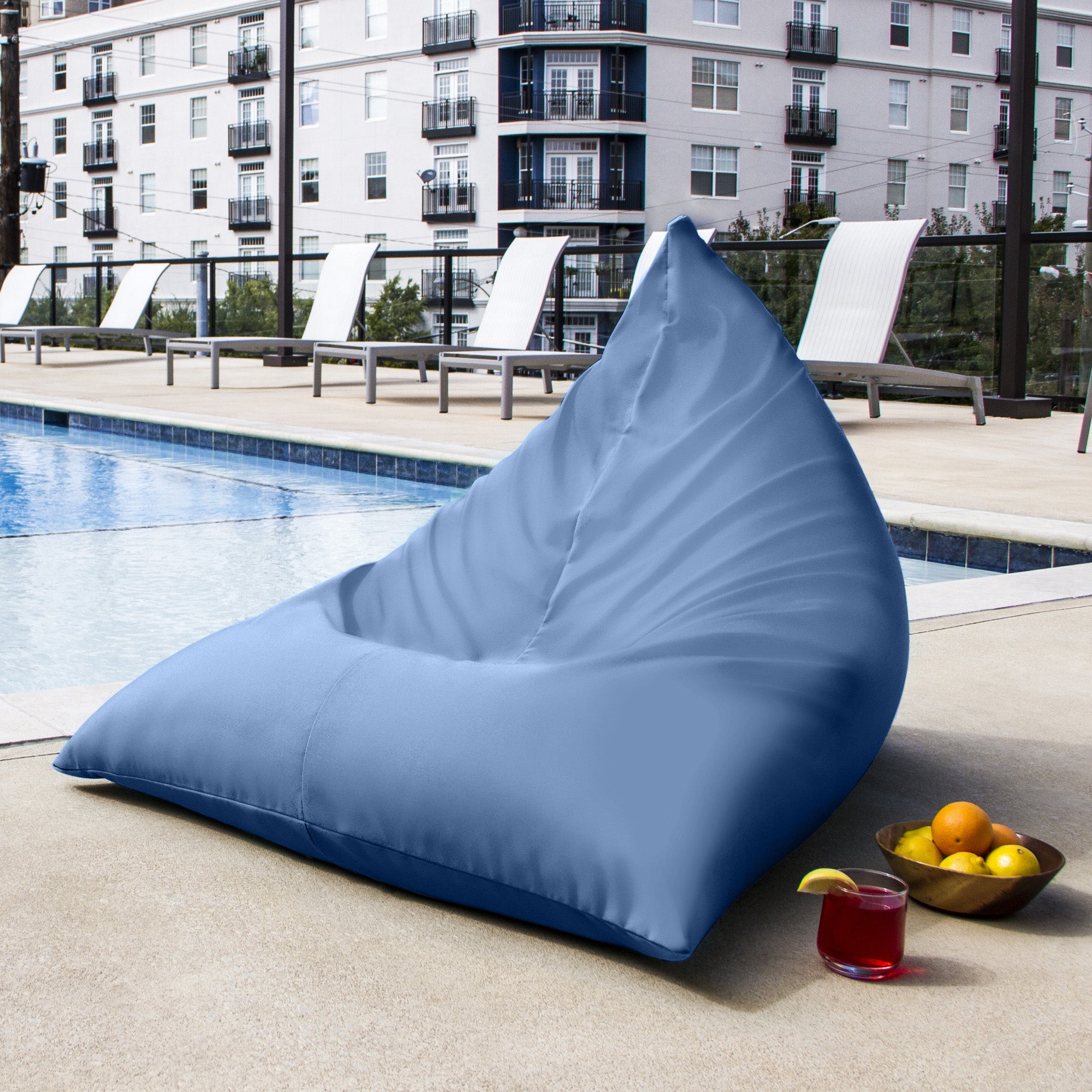 Jaxx Twist Outdoor Bean Bag Chair, Ocean
