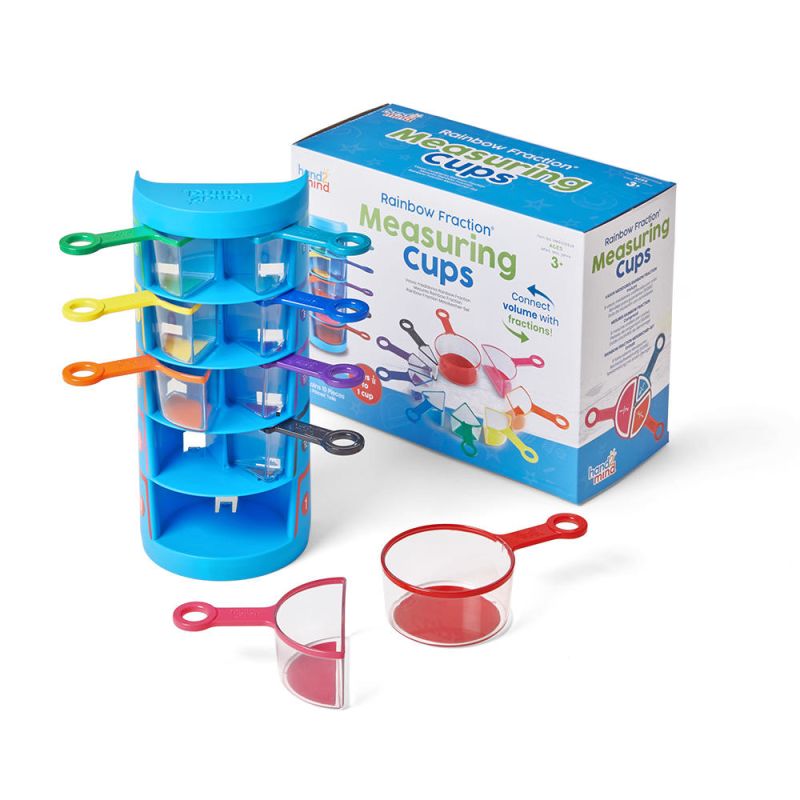 Rainbow Fraction Measuring Cups, 9 Cups