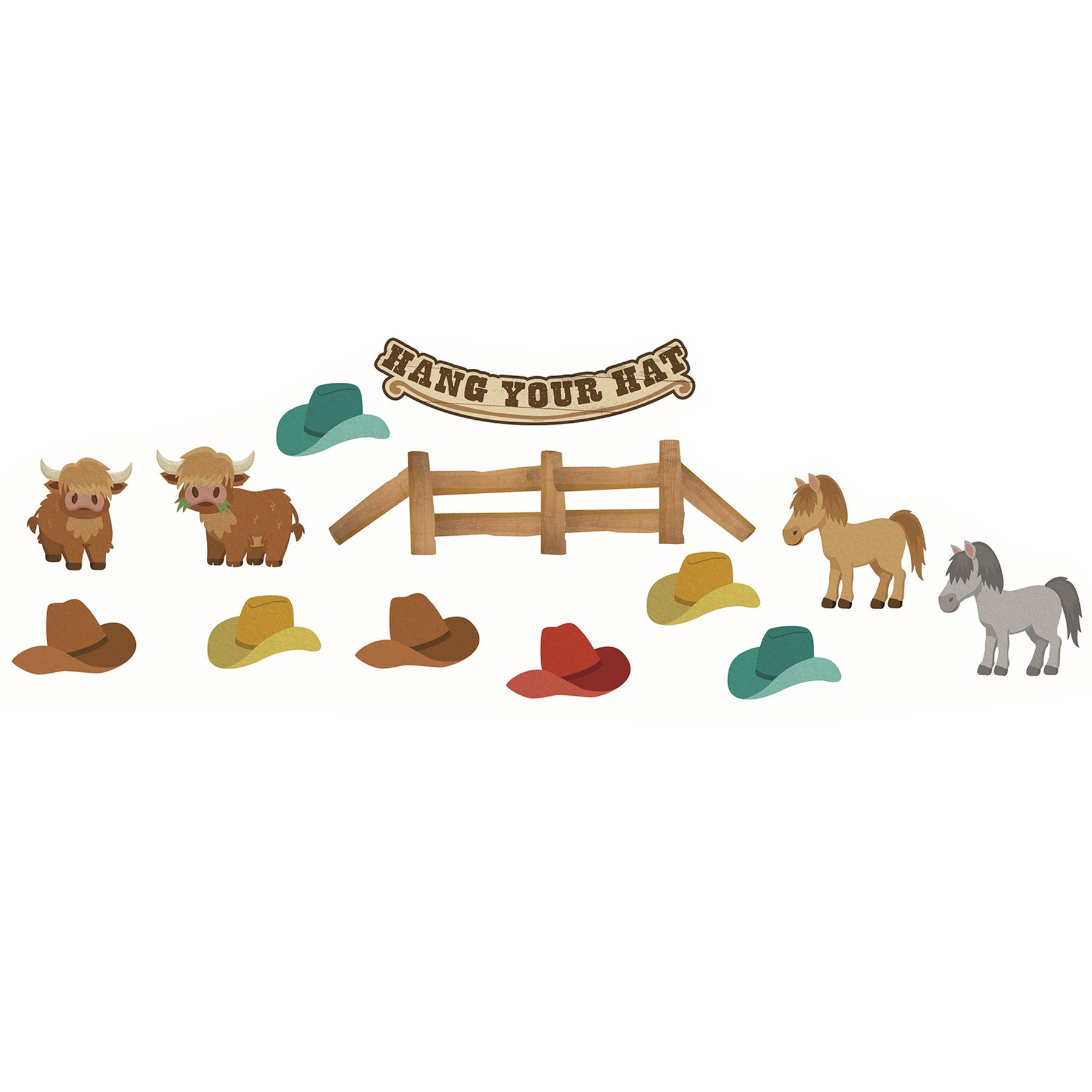 Wild Wild Classroom Welcome Bulletin Board Set, 69 Pieces