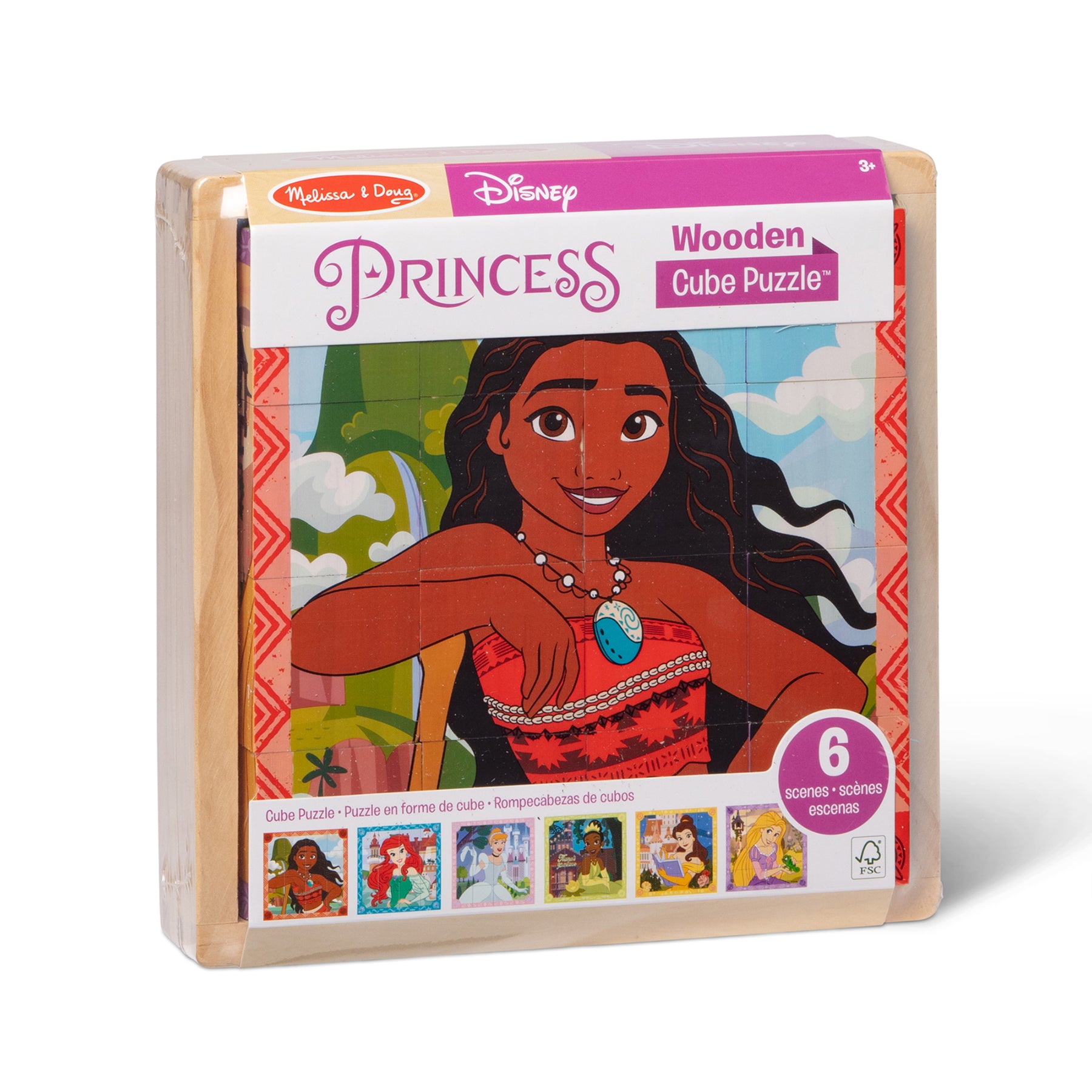 Disney Princess Wooden Cube Puzzle