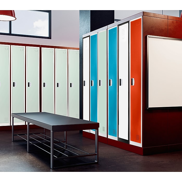 72" H x 12" W  Single Tier Steel Storage Locker with Digital Lock, Misty Green