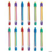Striped Eraser Sticks - 12 Pieces
