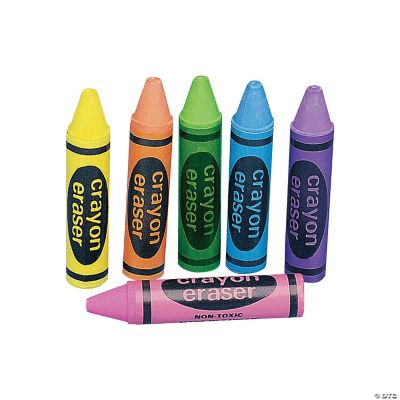 Crayon Erasers - 72 Pieces