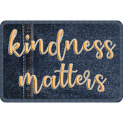 The Original Fun Mat® Computer Mouse Pad, 11.75x8 in, Kindness Matters, Denim