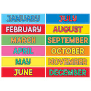 Calendar Month Cards - 12 / pack