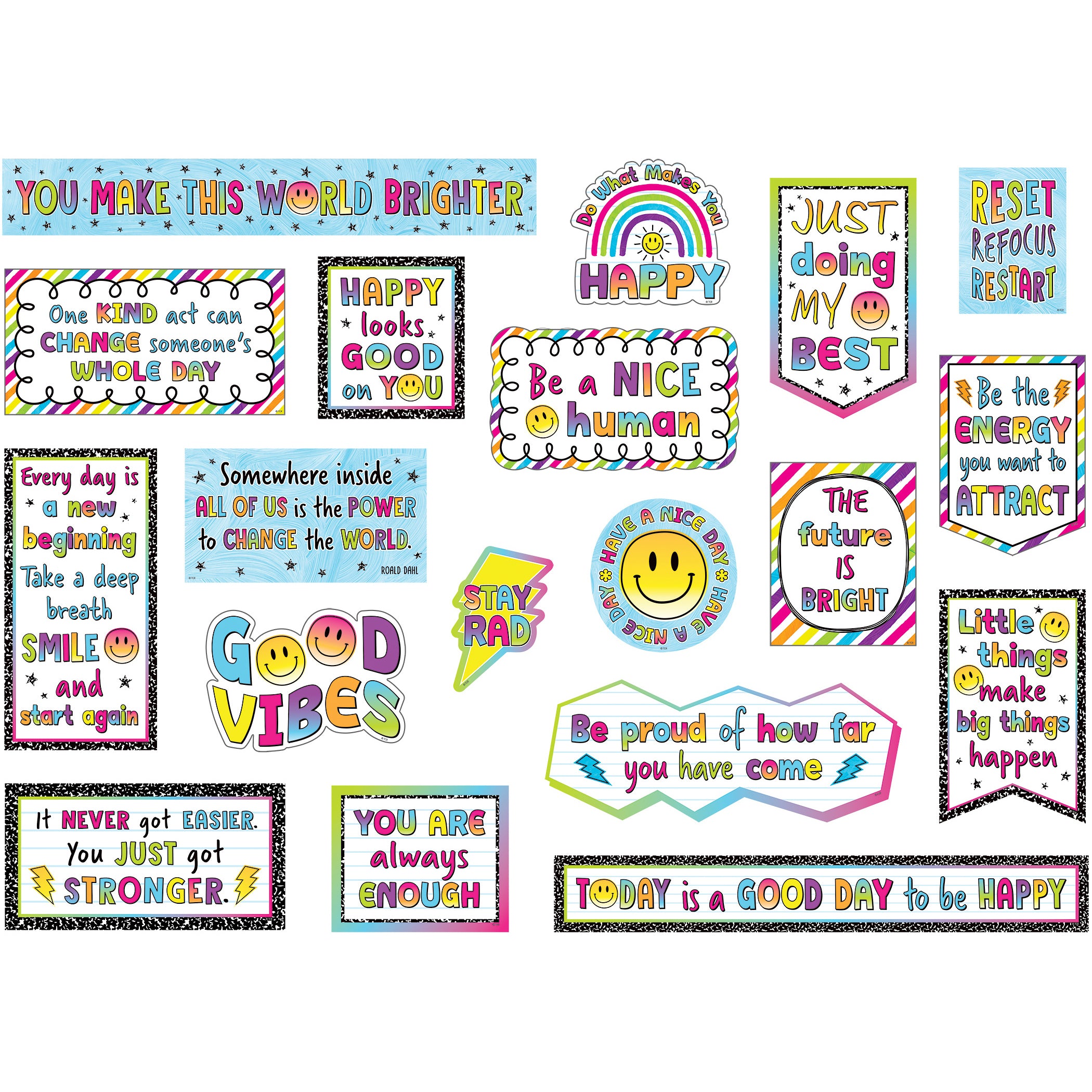 Brights 4Ever Mini Bulletin Board Set