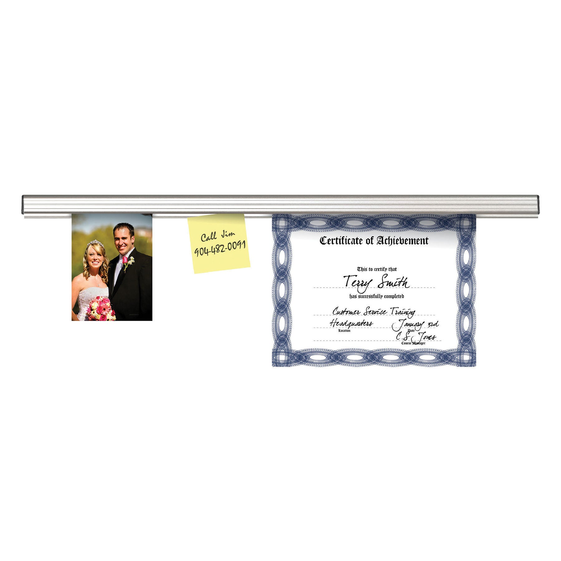 Display Rail, 3 Feet, Satin, Mid Size