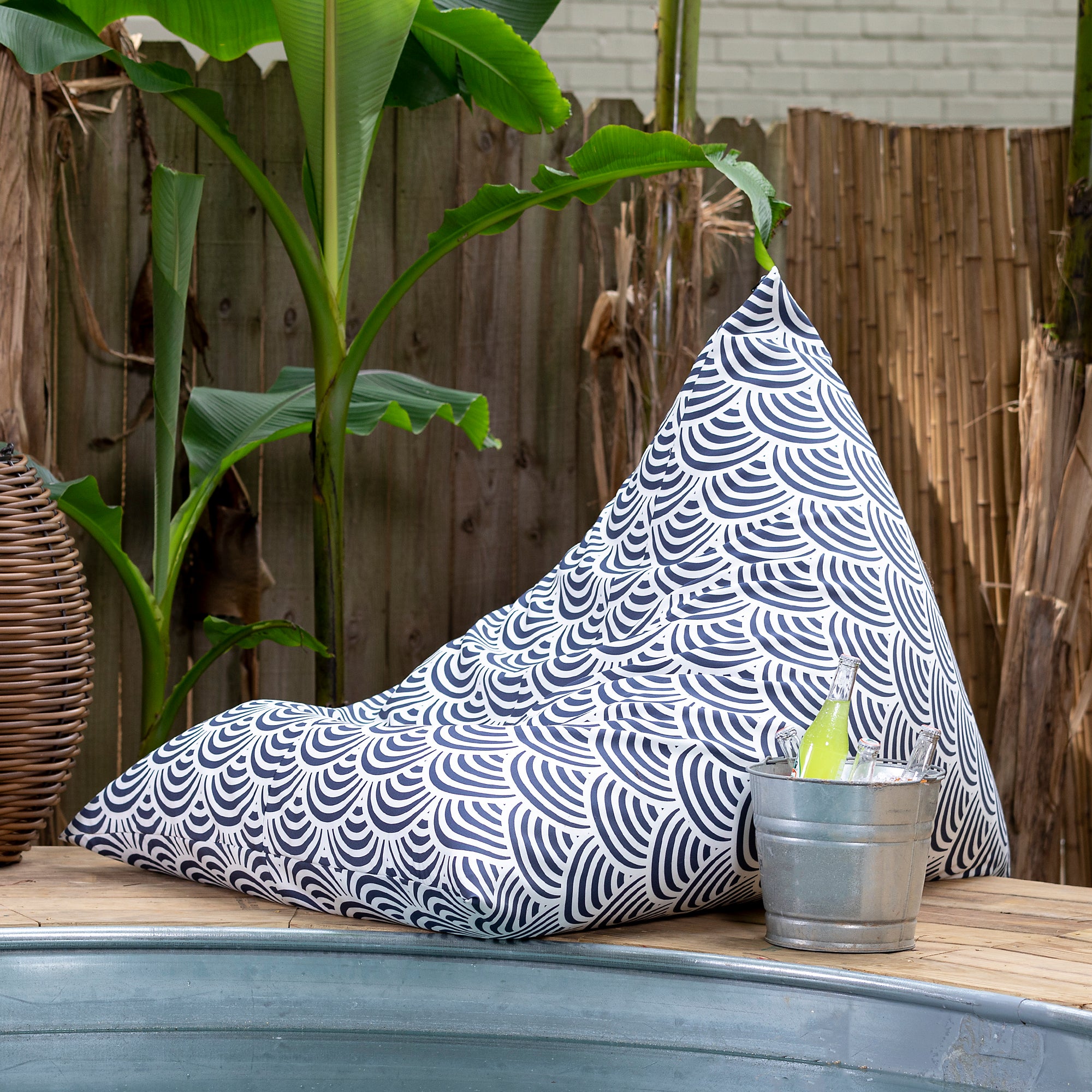 Jaxx Twist Outdoor Bean Bag Chair, Nippon Koi