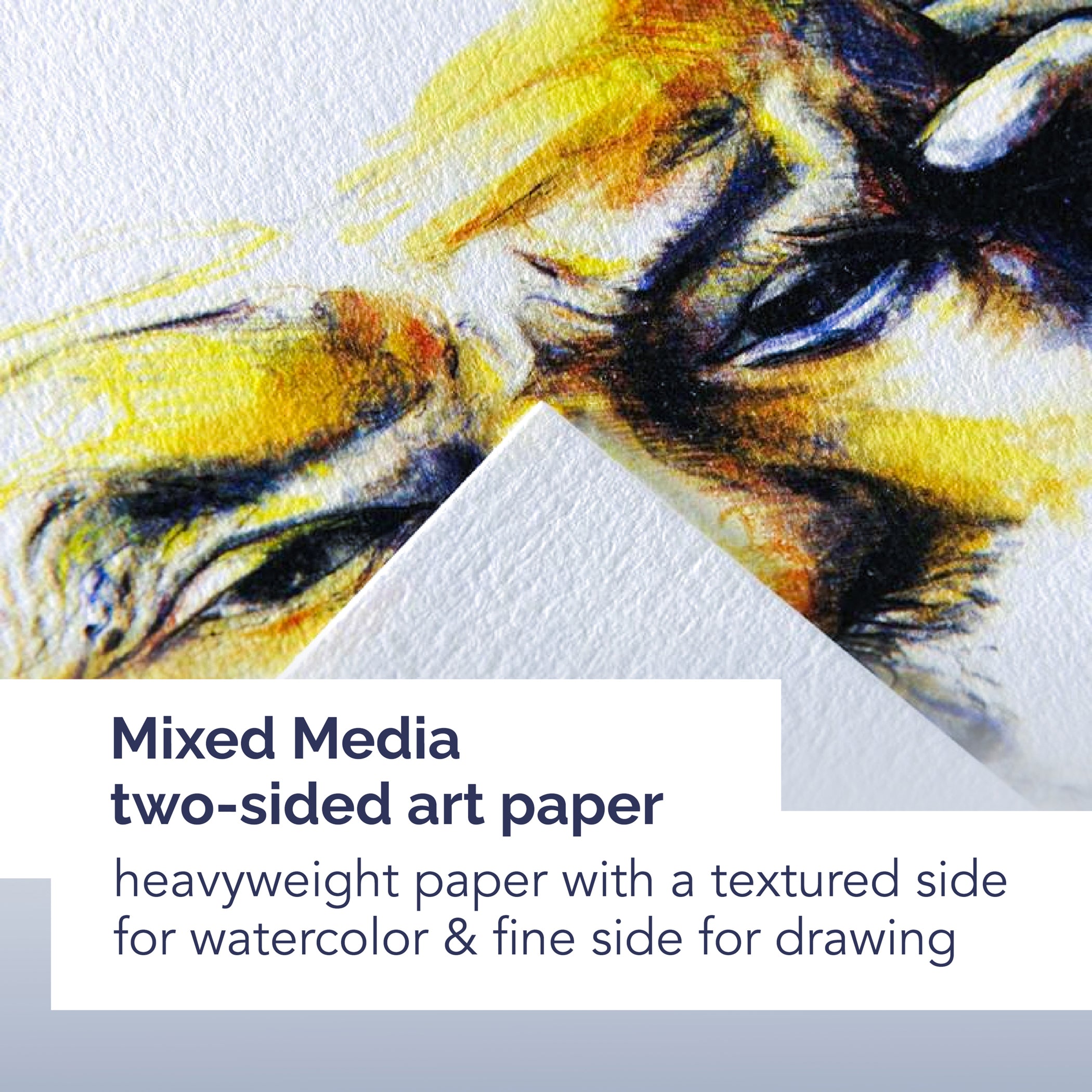 Artist Series Mixed Media Art Book, Black Cover, Side Wire Binding, 10 Sheet, 9x12 inch, 1 Count