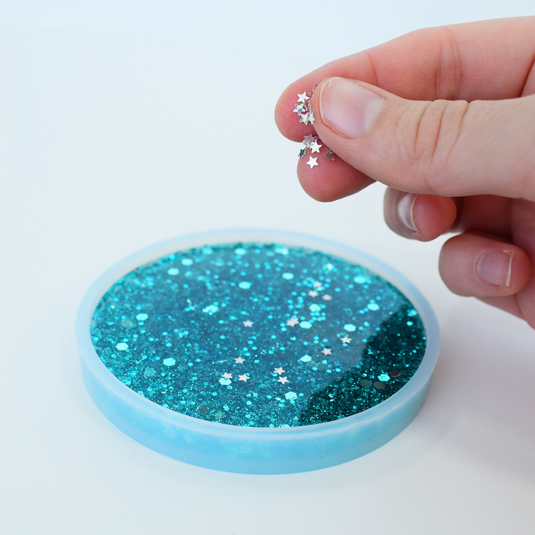 Resin Glitter Coaster Kit