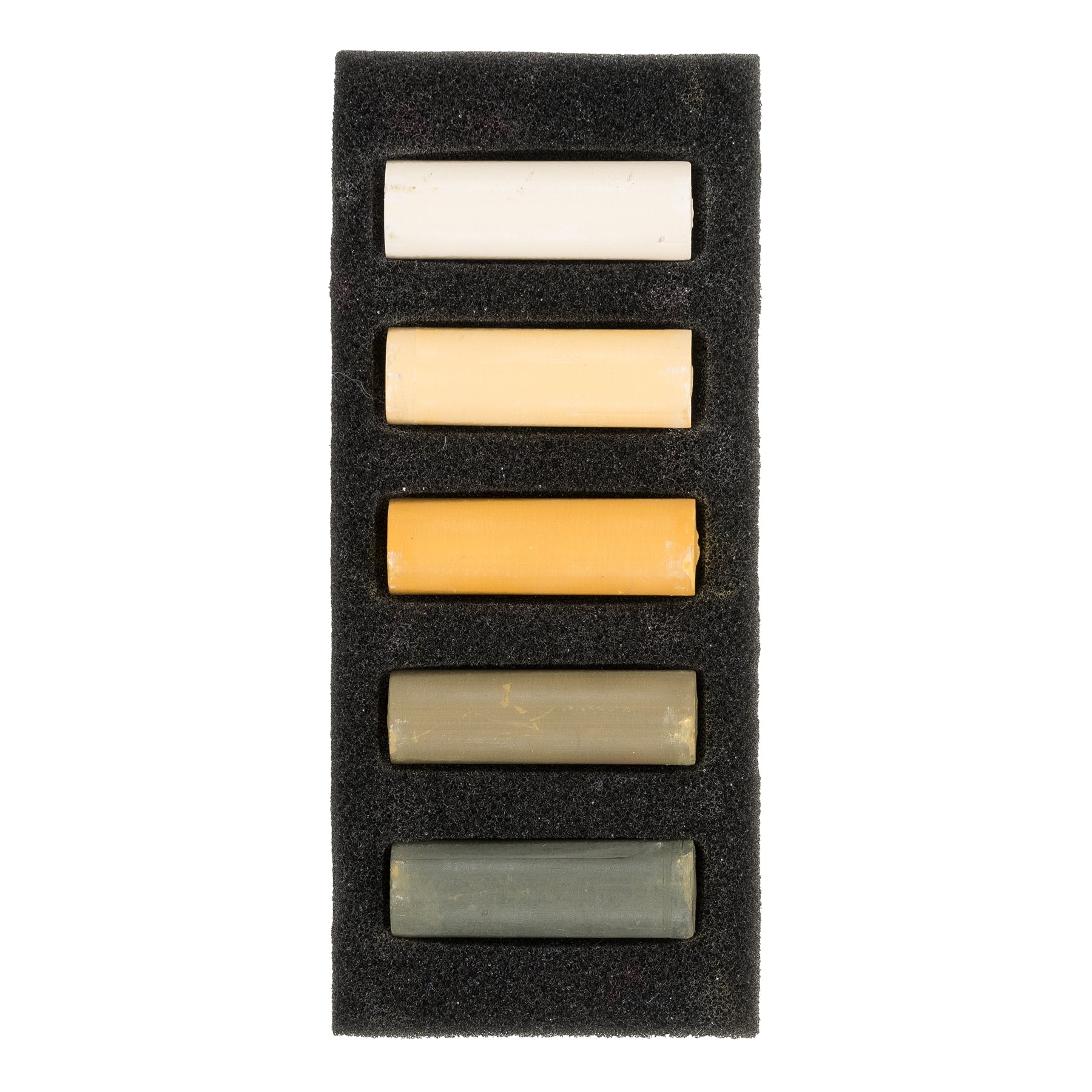 Soft Pastels Micro Sets, 5 Half Sticks, Yellow Ochres