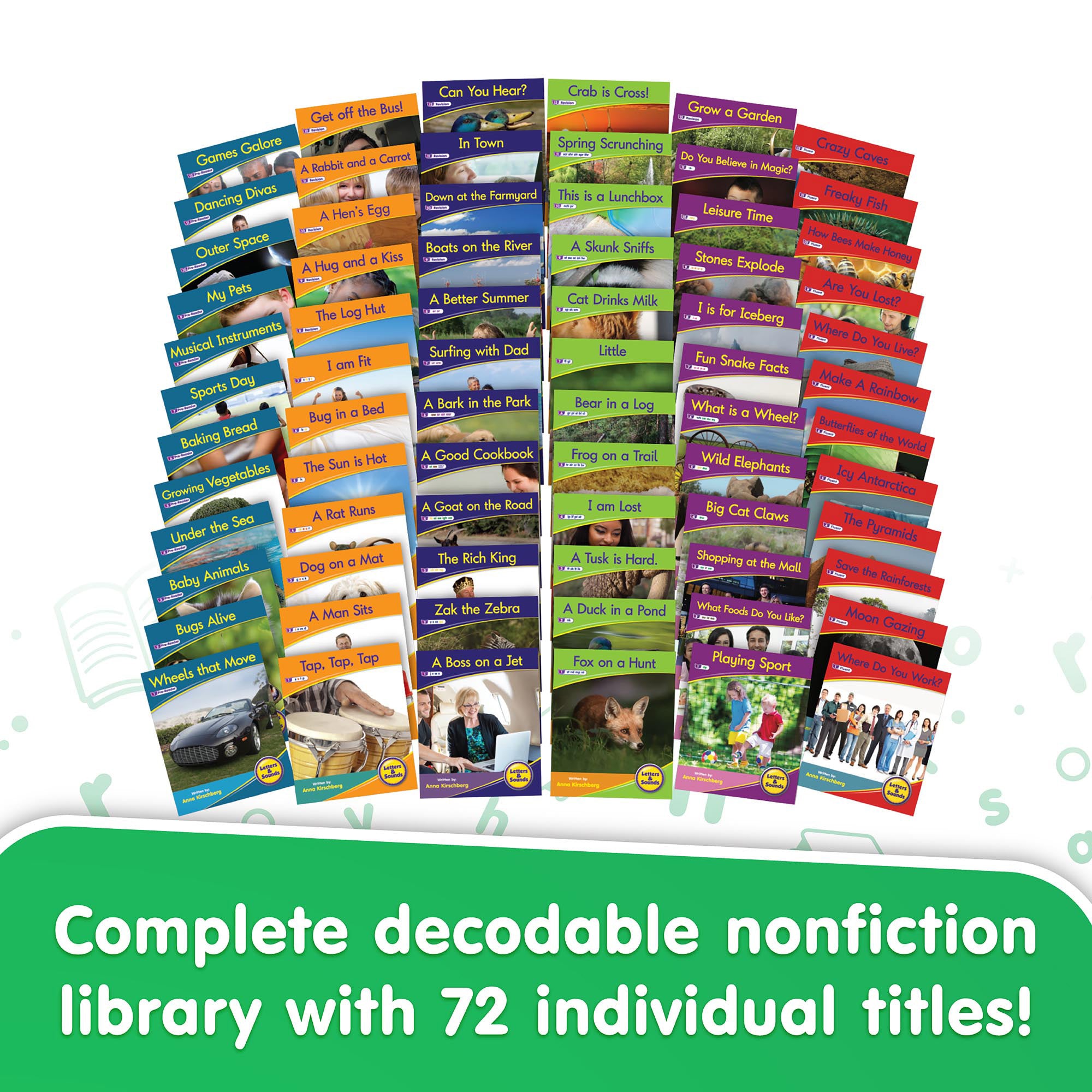 Letters & Sounds Non-Fiction Decodables Boxed Set, Set 1