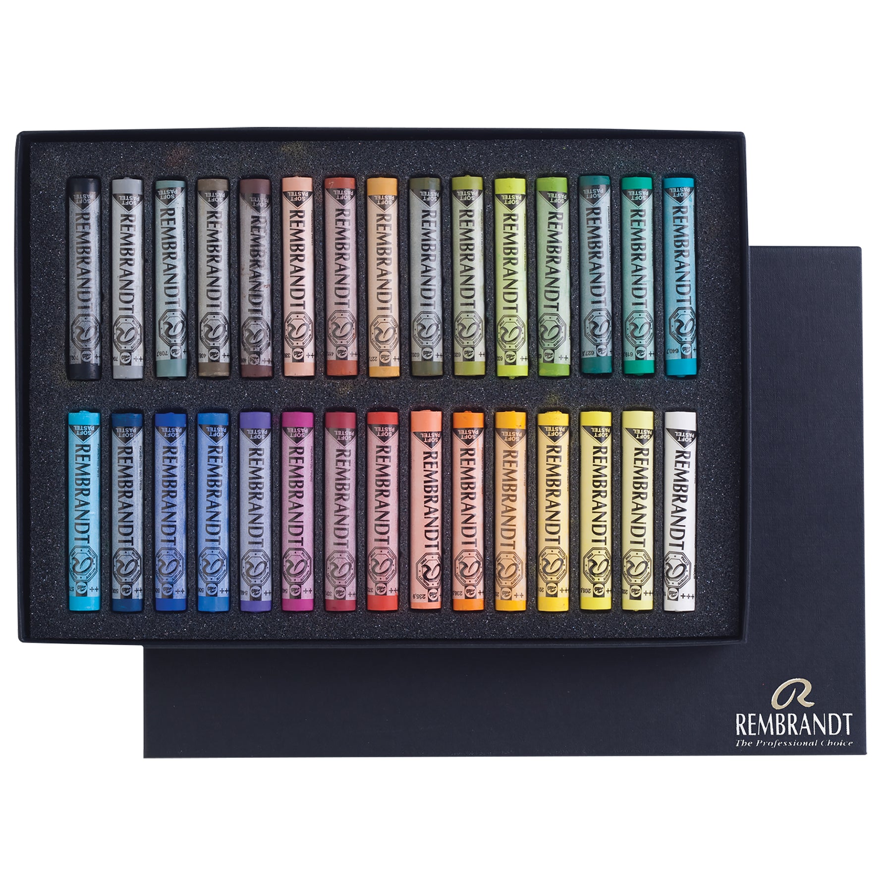 Soft Pastel Cardboard Box Set, General Selection, 30 Full Sticks