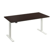 Bush Business Furniture Move 60 Series 60W x 30D Electric Height Adjustable Standing Desk in Mocha Cherry with White Base - 59.45" Width x 29.37" Depth x 27.44" Height