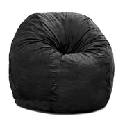 Jaxx Saxx 5 Foot Large Bean Bag w/ Removable Cover, Black
