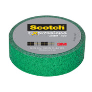 Expressions Glitter Tape, .59" x 196", Dark Green Glitter