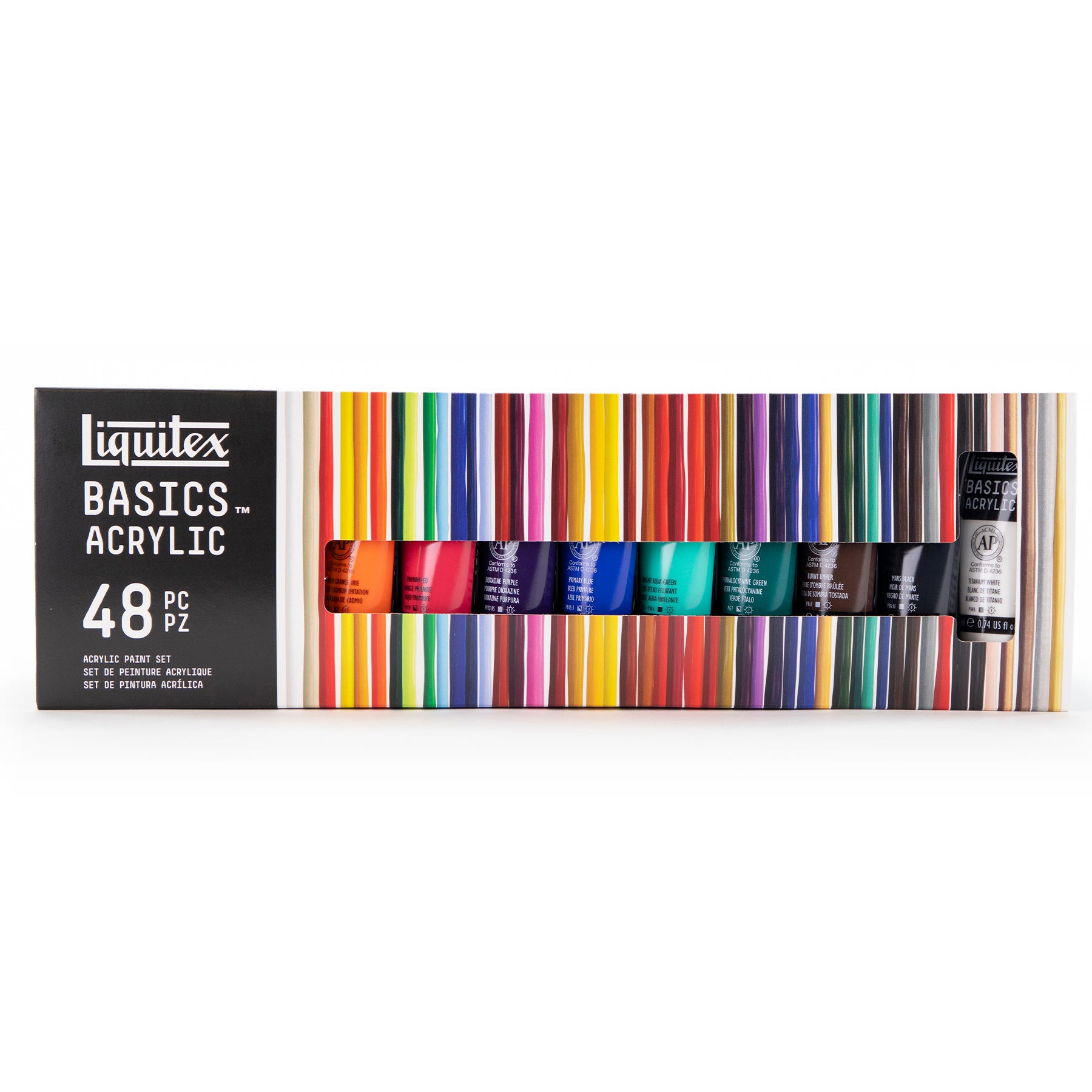 LQ BASICS Acrylic Color 48 x 22ml Tube Set