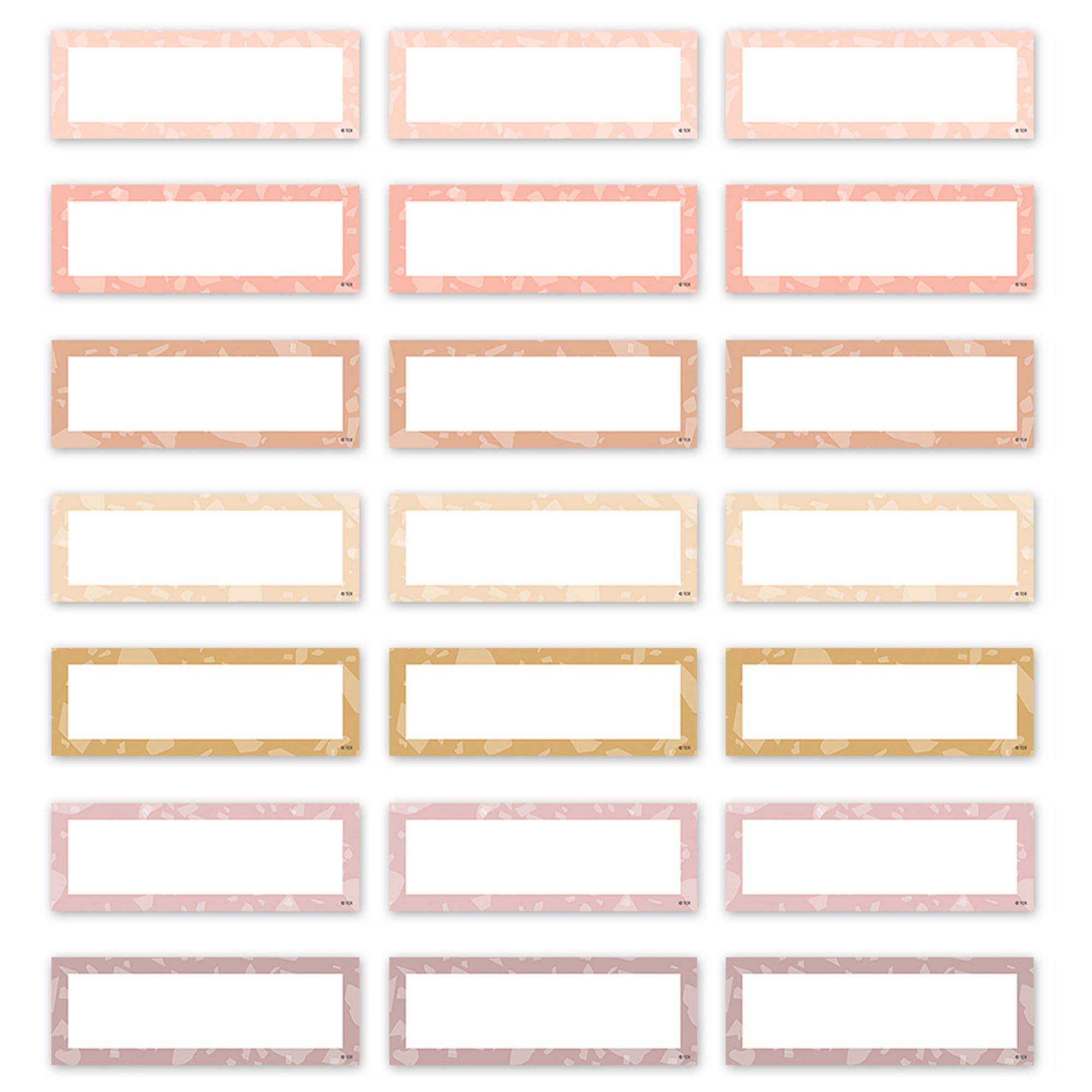 Terrazzo Tones Classroom Jobs Mini Bulletin Board Set, 59 Pieces