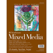 400 Series Mixed Media Paper Pad, Glue Binding, 15 Sheet, 9x12 inch, 1 Count