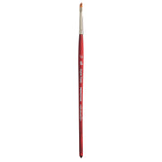Velvetouch Angle Shader Brush, Synthetic Bristles, Short Handle Mixed Media Paintbrush, Scarlet, Size 1/8 inch, 1 Count