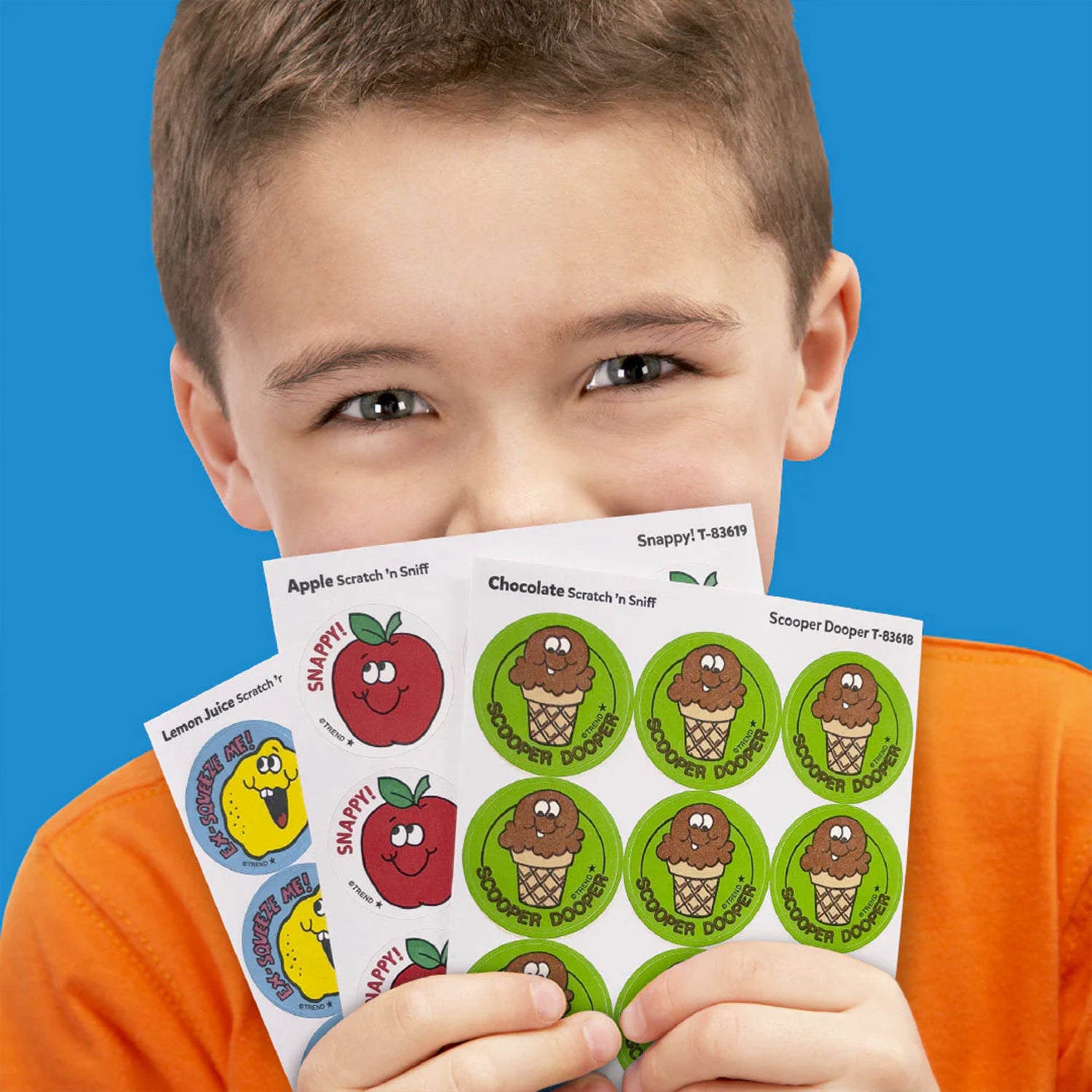 Scooper Dooper/Chocolate Scented Stickers, Pack of 24