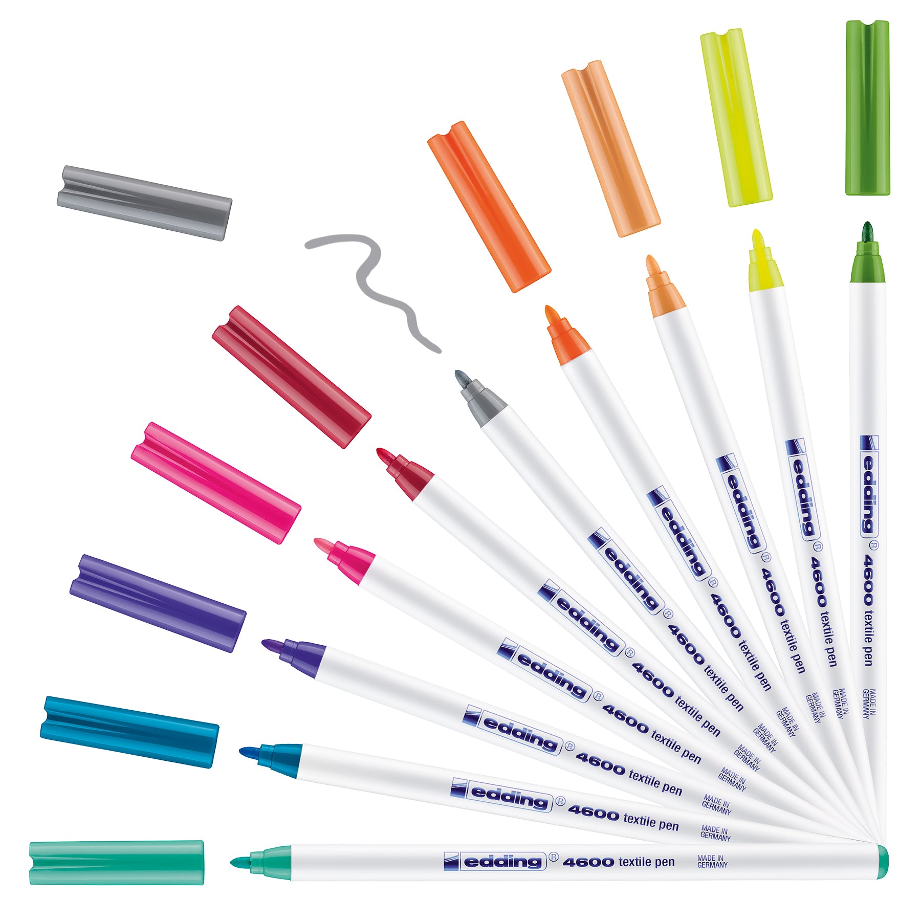 edding 4600 Textile Pen - Set of 10 - Fun