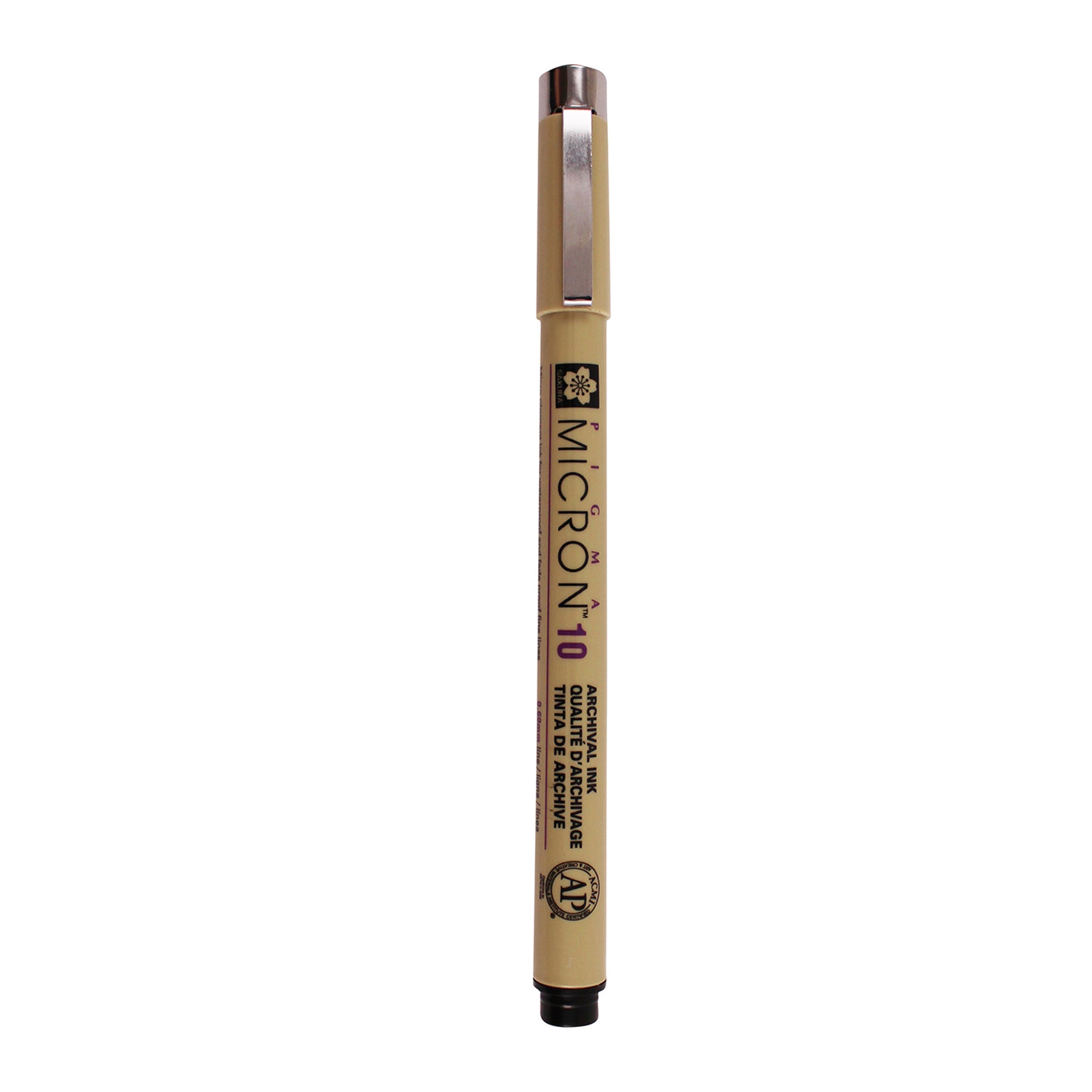 Pigma Micron Pen, Black, 0.60mm Size 10
