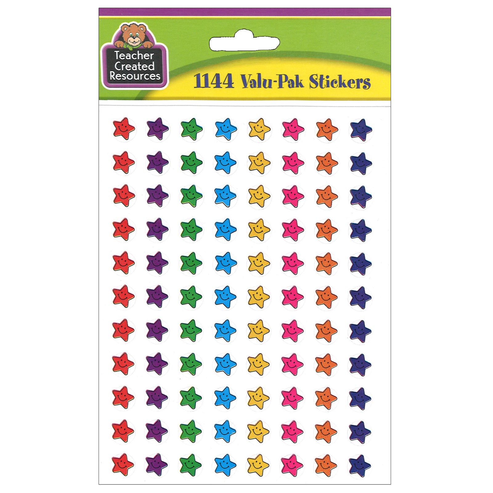 Smiley Stars Mini Stickers Valu-Pak