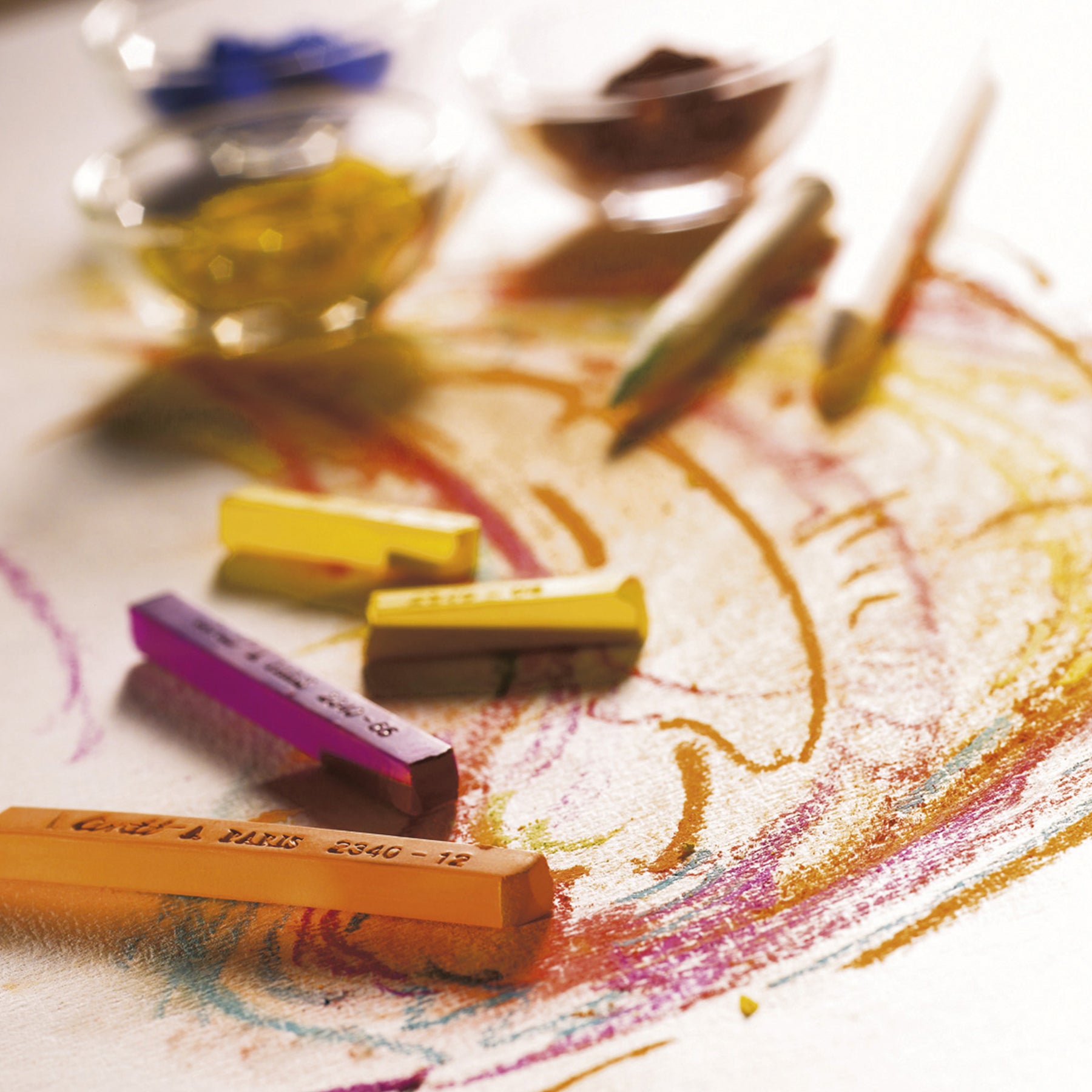 Carrés Couleurs Colour Crayons, Assorted, Set of 12