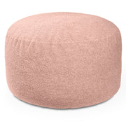Jaxx Saxx Shearling Faux-Lamb 4 Ft Large Round Bean Bag for Modern Interior Design (Pink)
