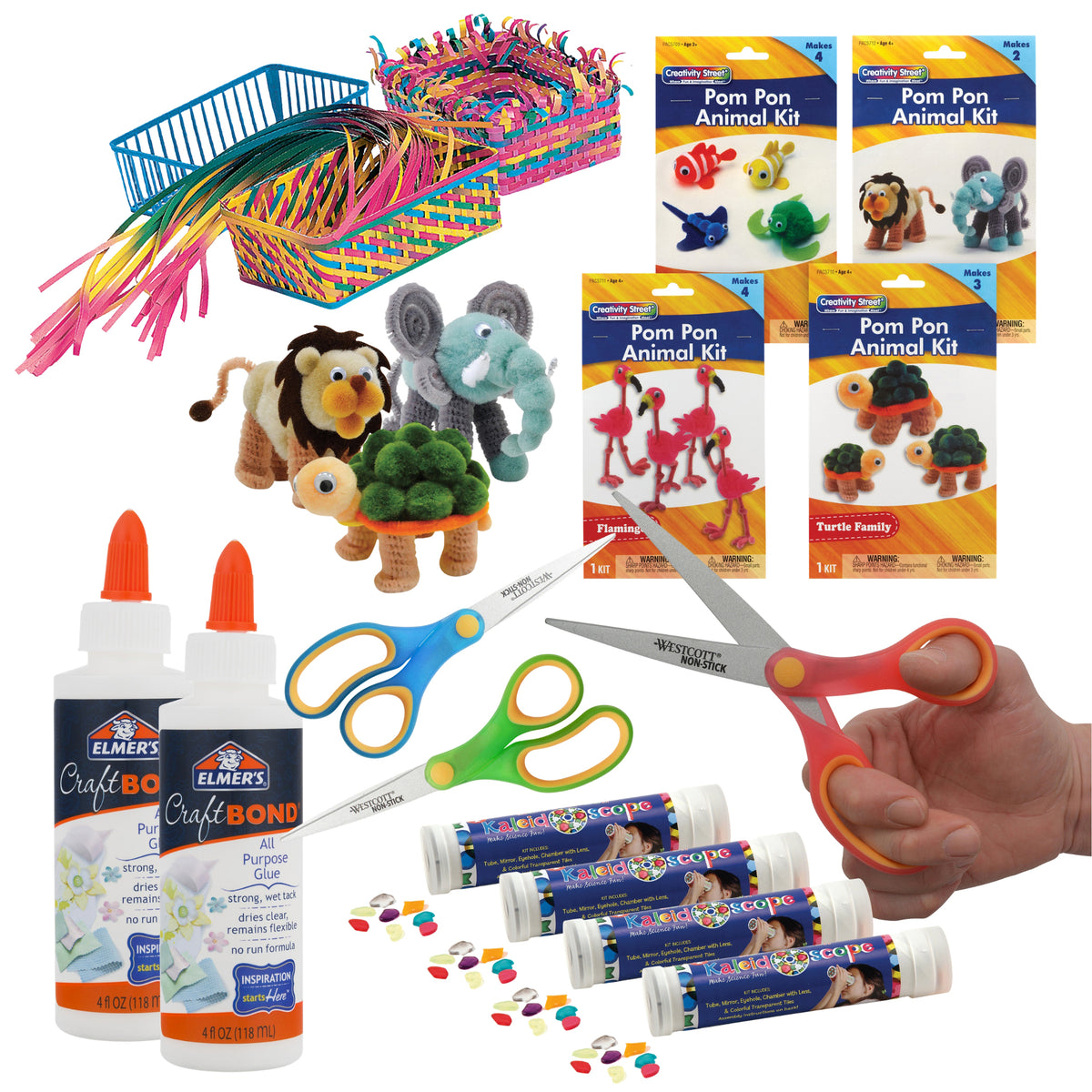 CRAFT KITS W/SCISSORS & GLUE