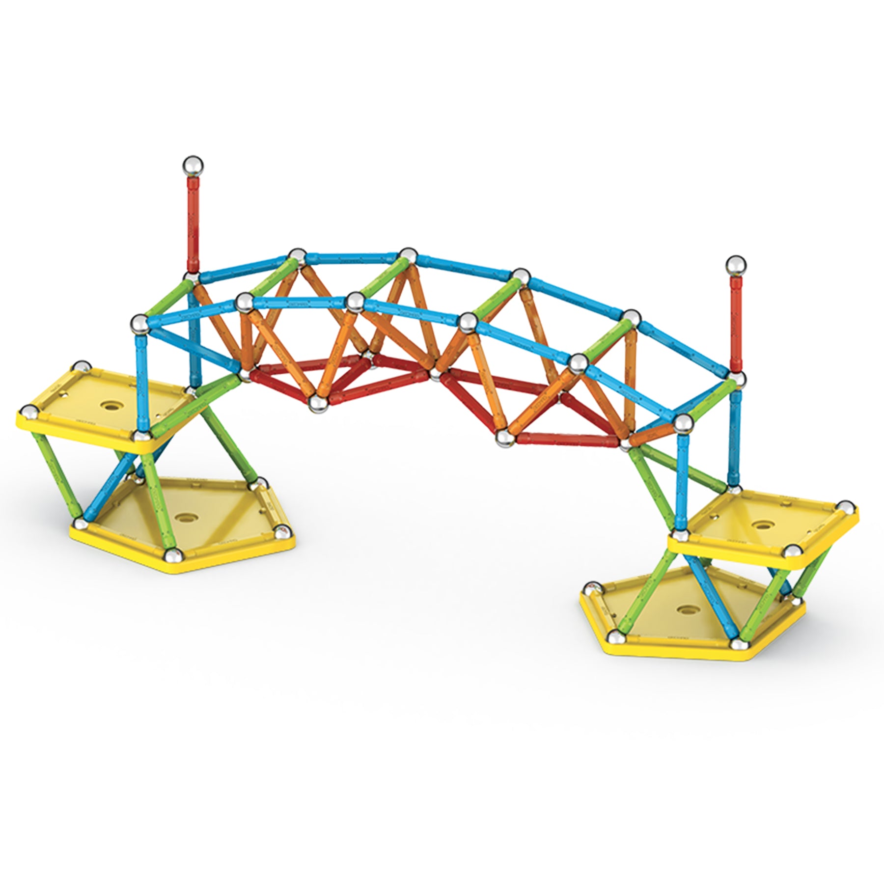 Geomag™ Supercolor Recycled Magnetic Building Set, 142 Pieces