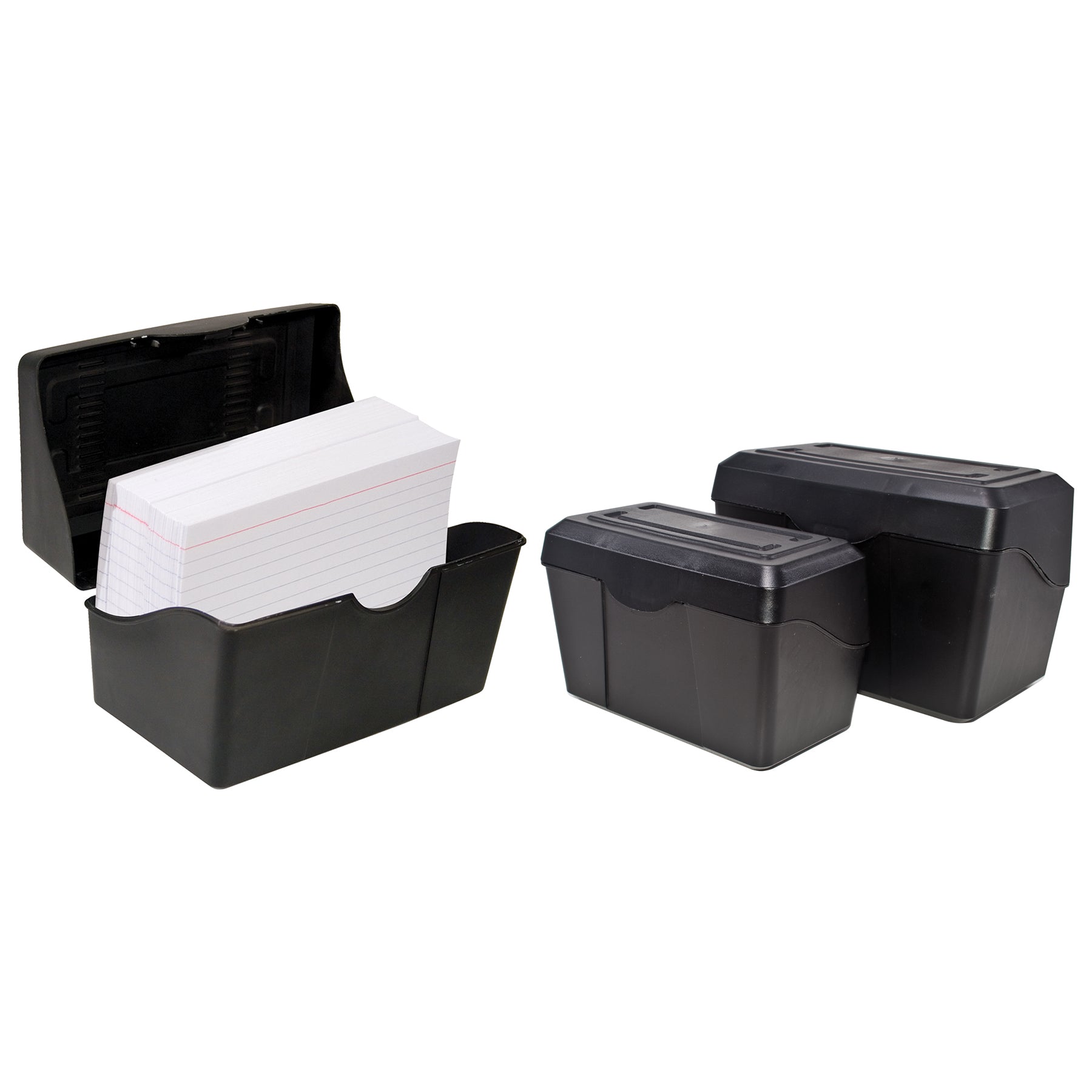 Black Index Card Holder, 5" x 8"