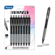 REVA BLACK RETRACT PEN 8CT